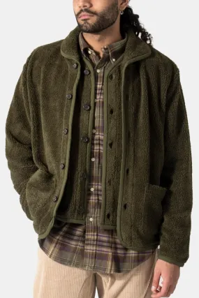 Universal Works Lancaster Jacket (Olive Mountain Fleece)