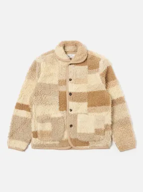 Universal Works Sand Patchwork Fleece Lancaster Jacket