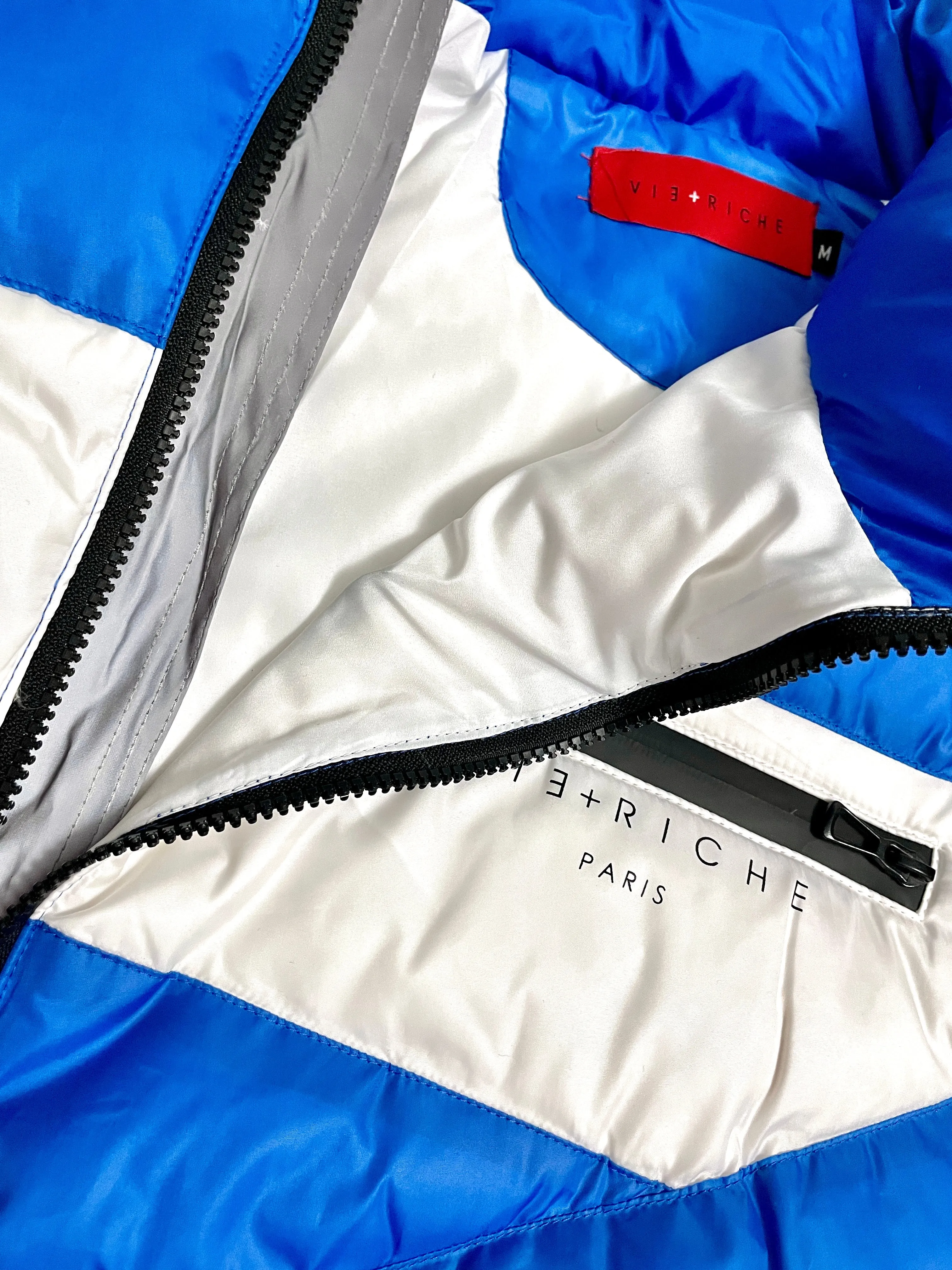 Vie Riche - Mummy Wrap Puffer Coat - Blue