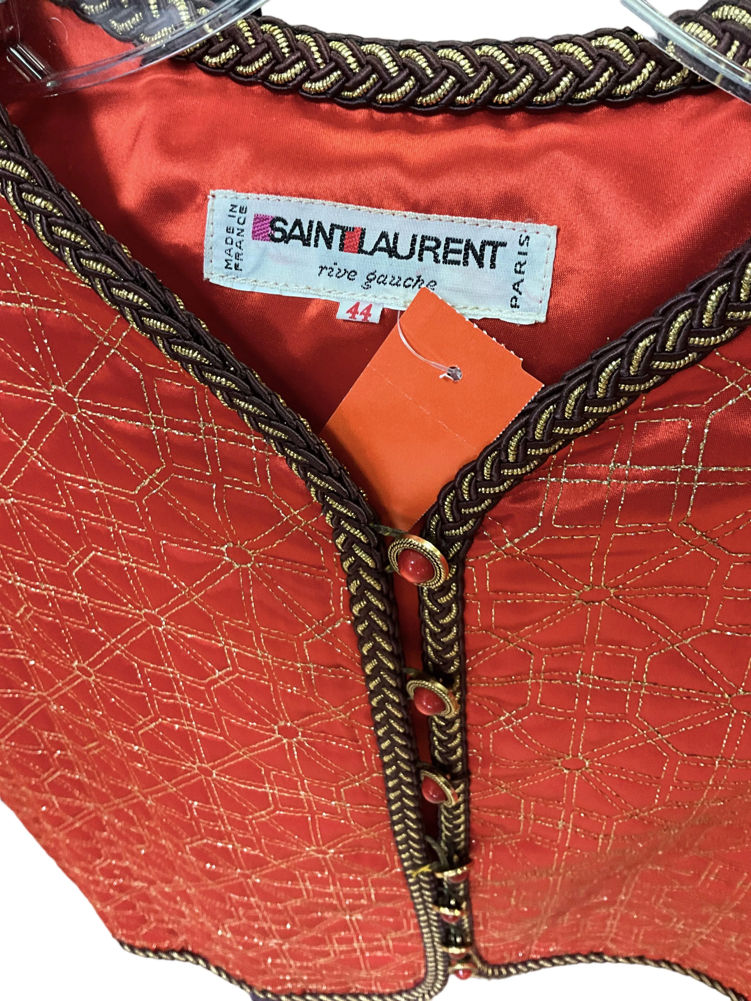 Vintage 1979 Yves Saint Laurent Vermillion Jacket Size M