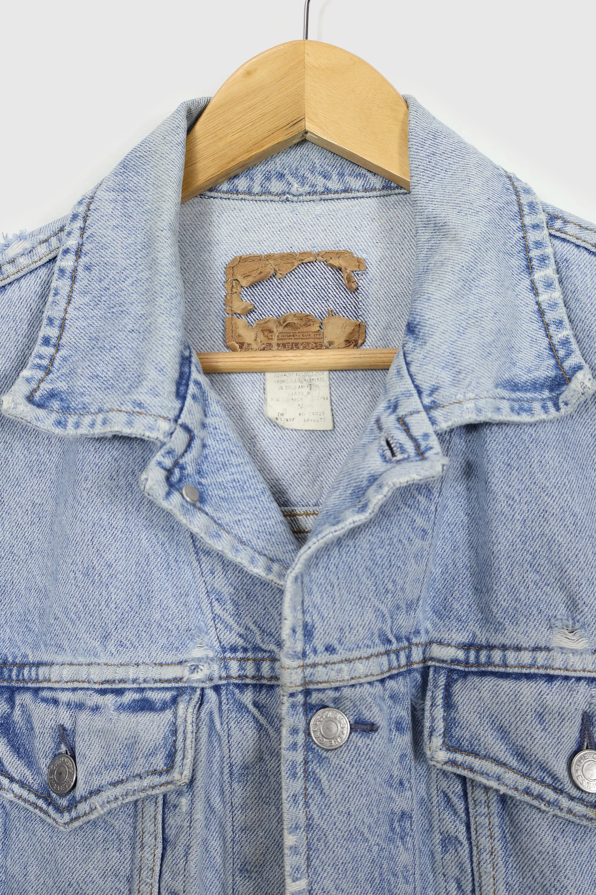 Vintage Distressed Gap Denim Jacket