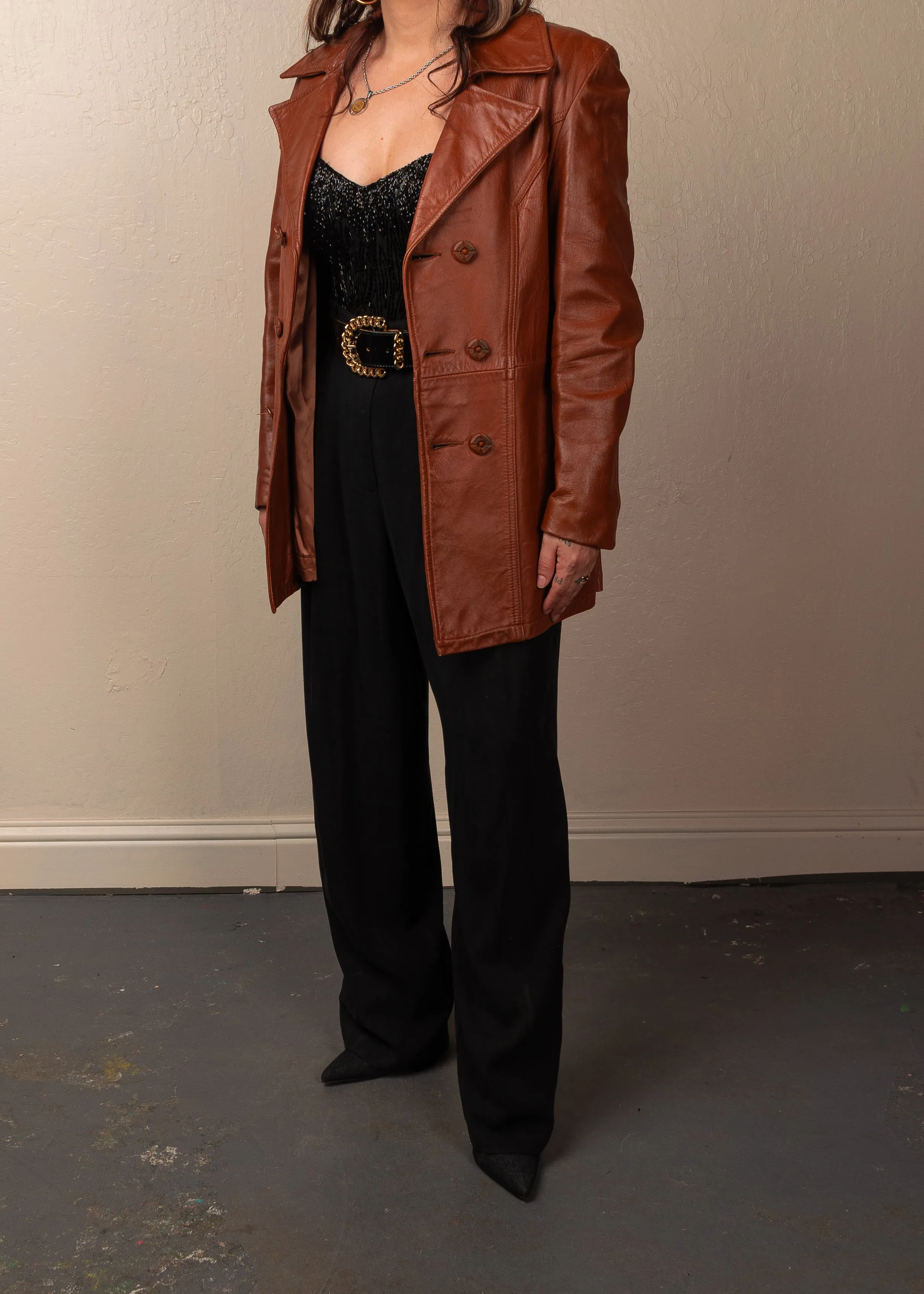 Vintage Sienna Leather Jacket