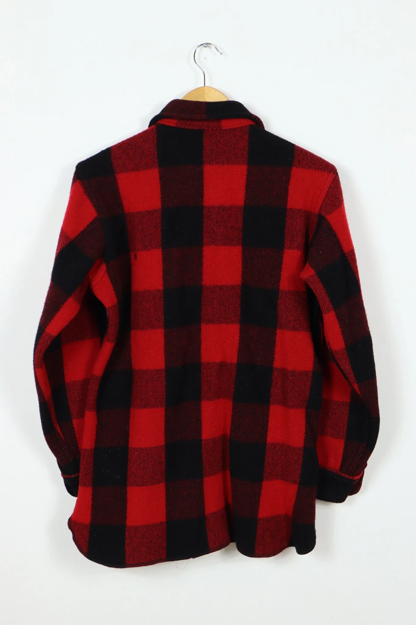 Vintage Woolrich Heavyweight Red Plaid Shirt Jacket