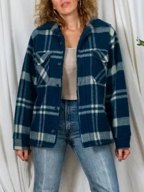 Vintage Woolrich Indigo Plaid Jacket