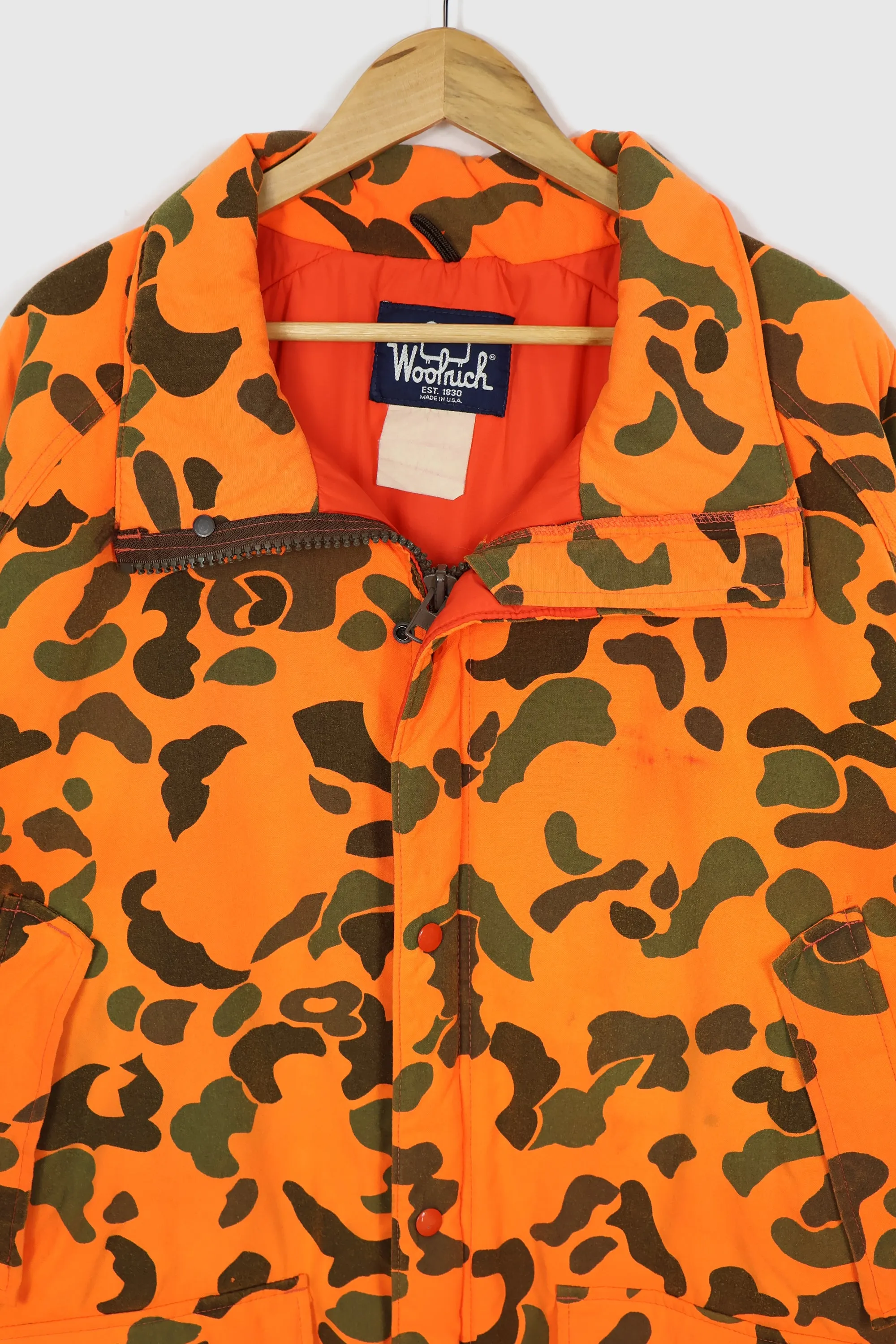 Vintage Woolrich Orange Camo Jacket