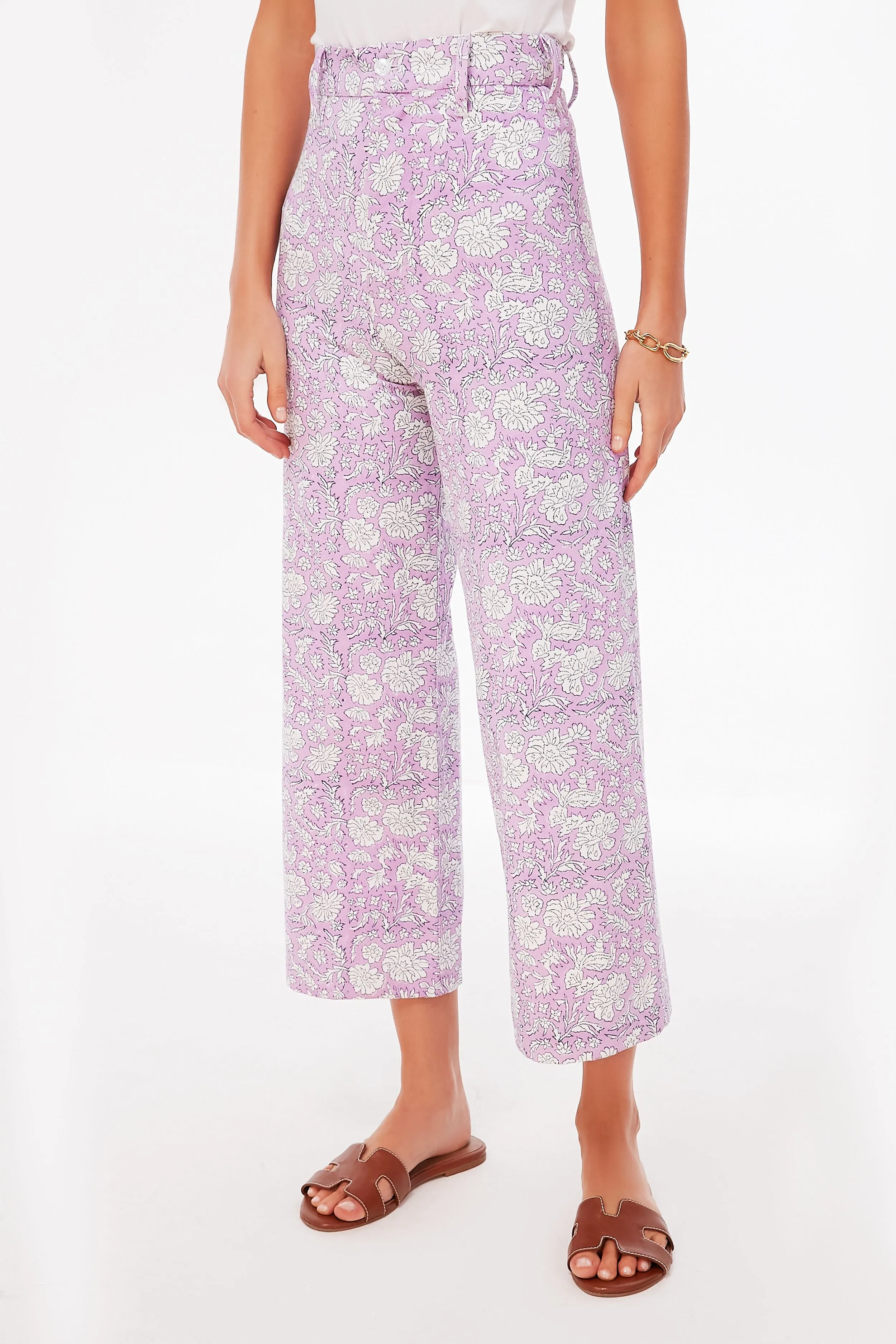 Violet and Indigo Nila Print Disco Pants