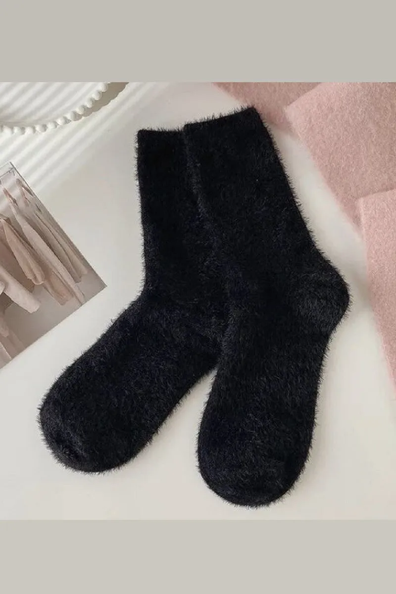 Warm Hearts Fuzzy Socks