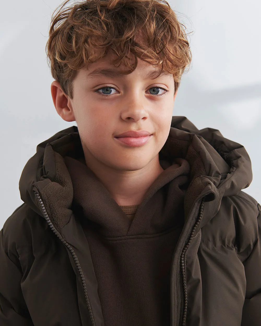 Winter Puffer Jacket - Tween - Dark Earth