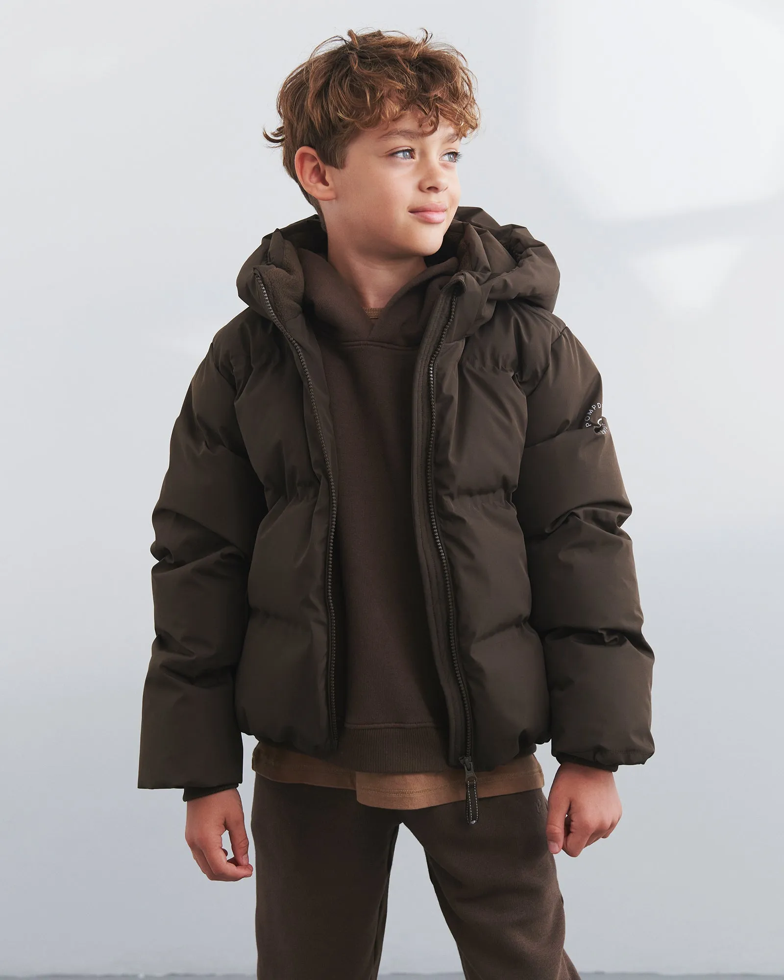 Winter Puffer Jacket - Tween - Dark Earth