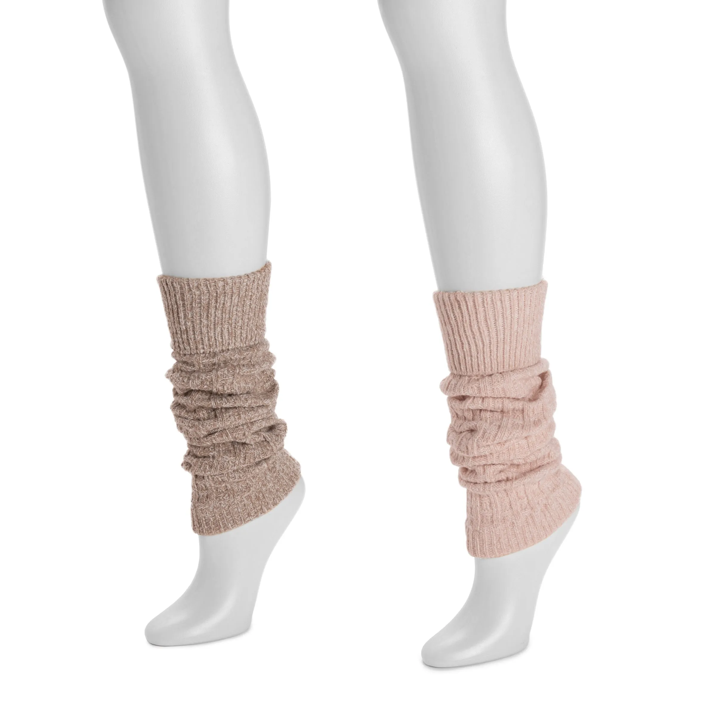 Women's 2 Pair Pack Tall Ribbed Microfiber Leg Warmers