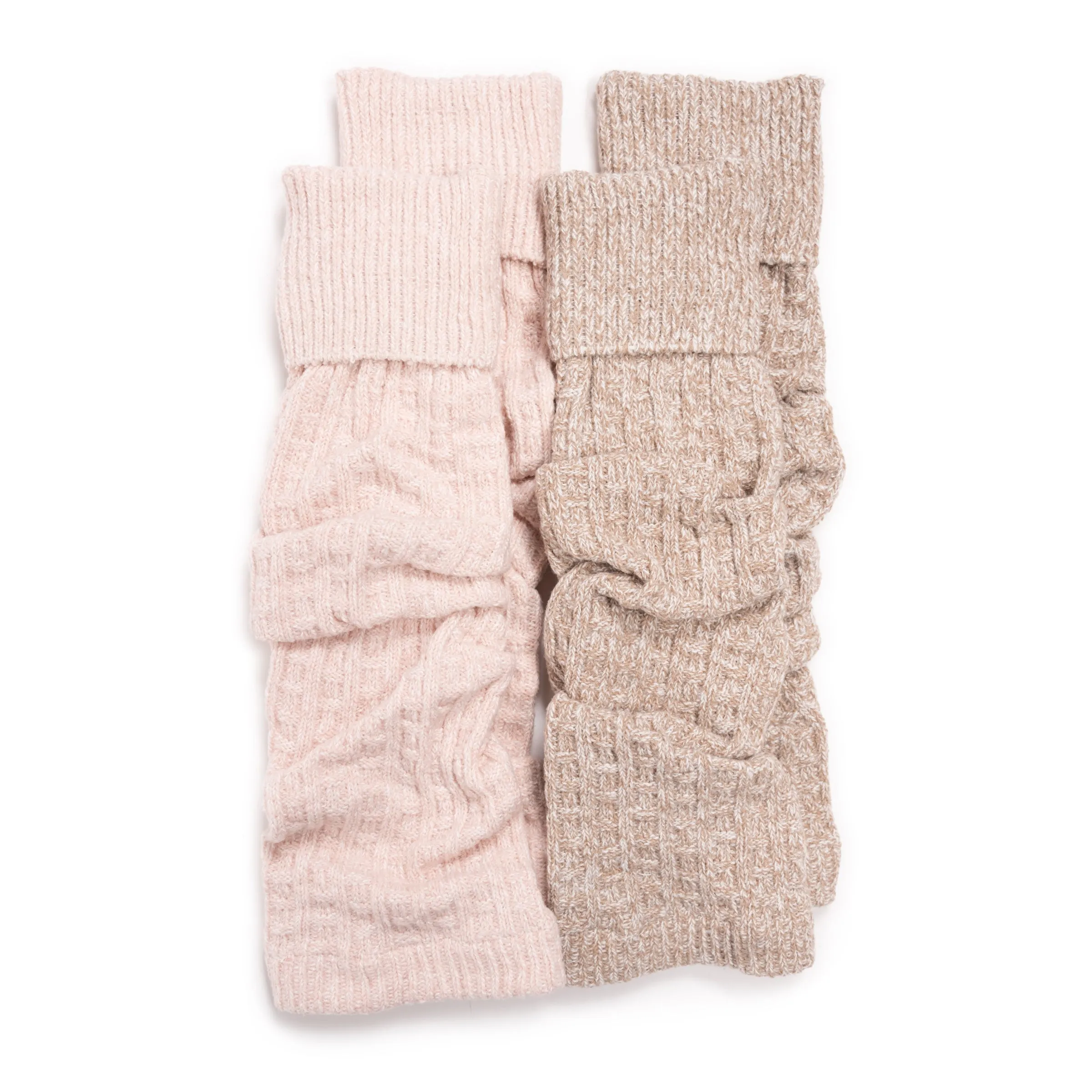 Women's 2 Pair Pack Tall Ribbed Microfiber Leg Warmers