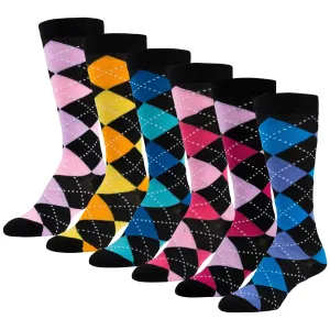 Women's Fancy Designed Colorful Knee High Socks, Size 9-11