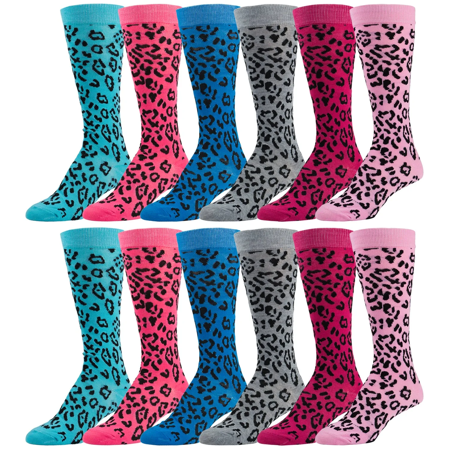 Women's Fancy Designed Colorful Knee High Socks, Size 9-11