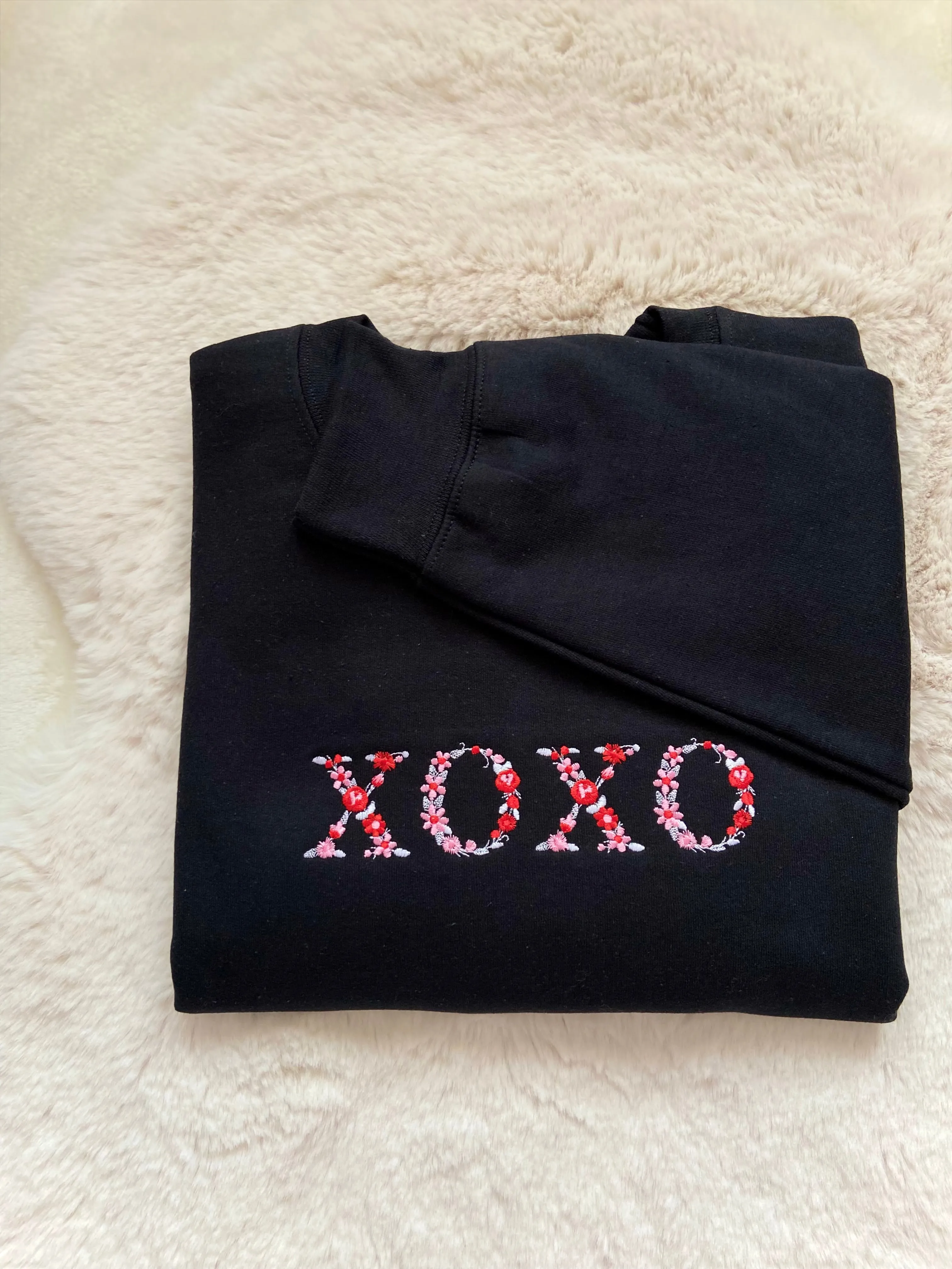 XOXO Floral Embroidered Cozy Sweater