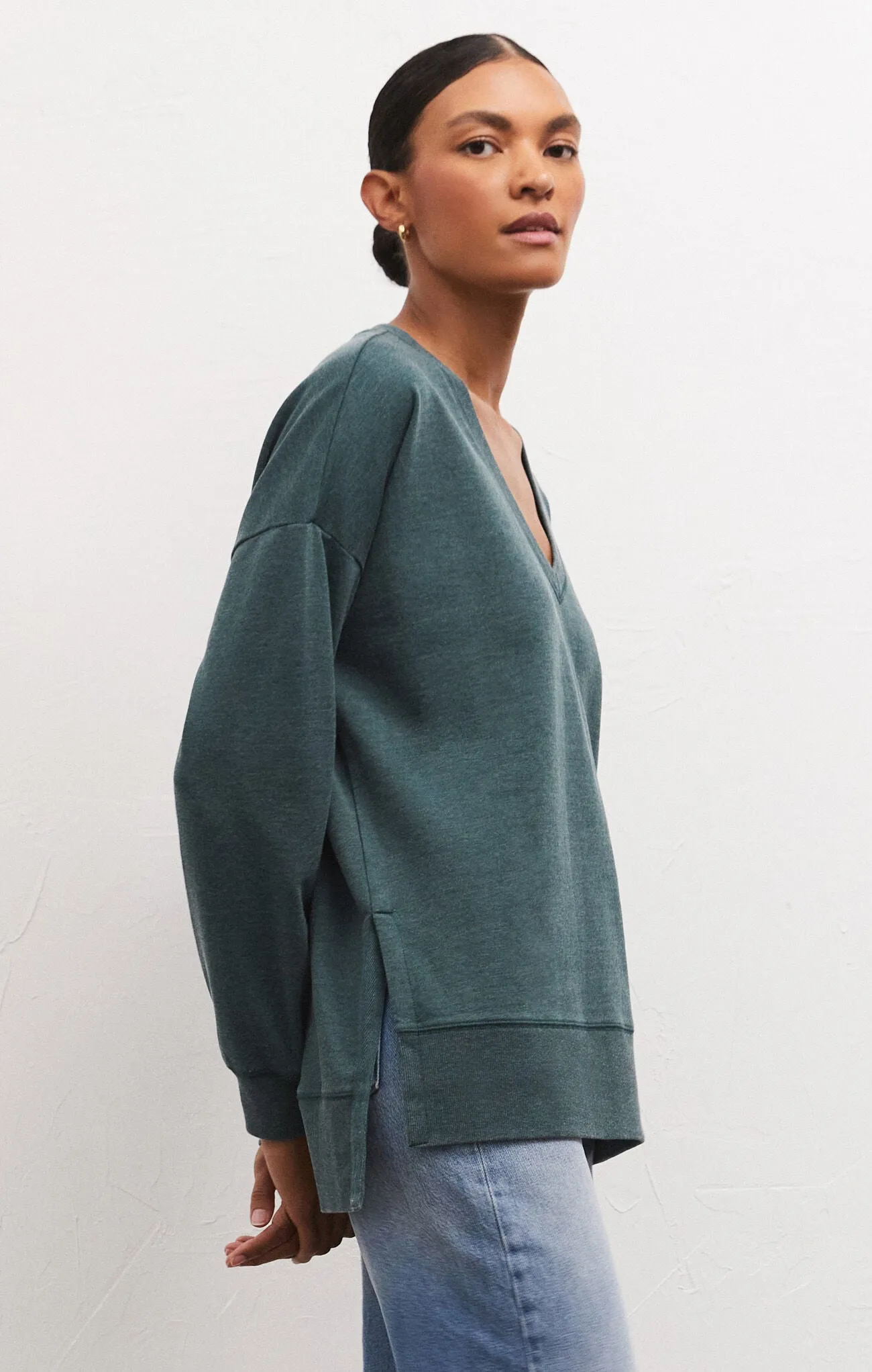 Z Supply Modern V-Neck Weekender Pullover